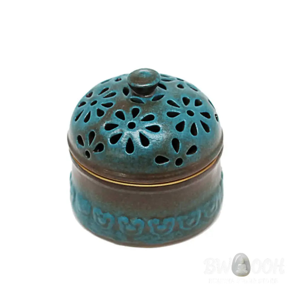 BWOOOH ceramic incense burner - Mini Hollow Spiritual Meditation Ce