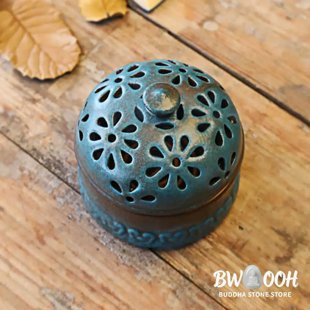 BWOOOH ceramic incense burner - Mini Hollow Spiritual Meditation Ce