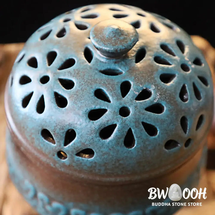 BWOOOH ceramic incense burner - Mini Hollow Spiritual Meditation Ce