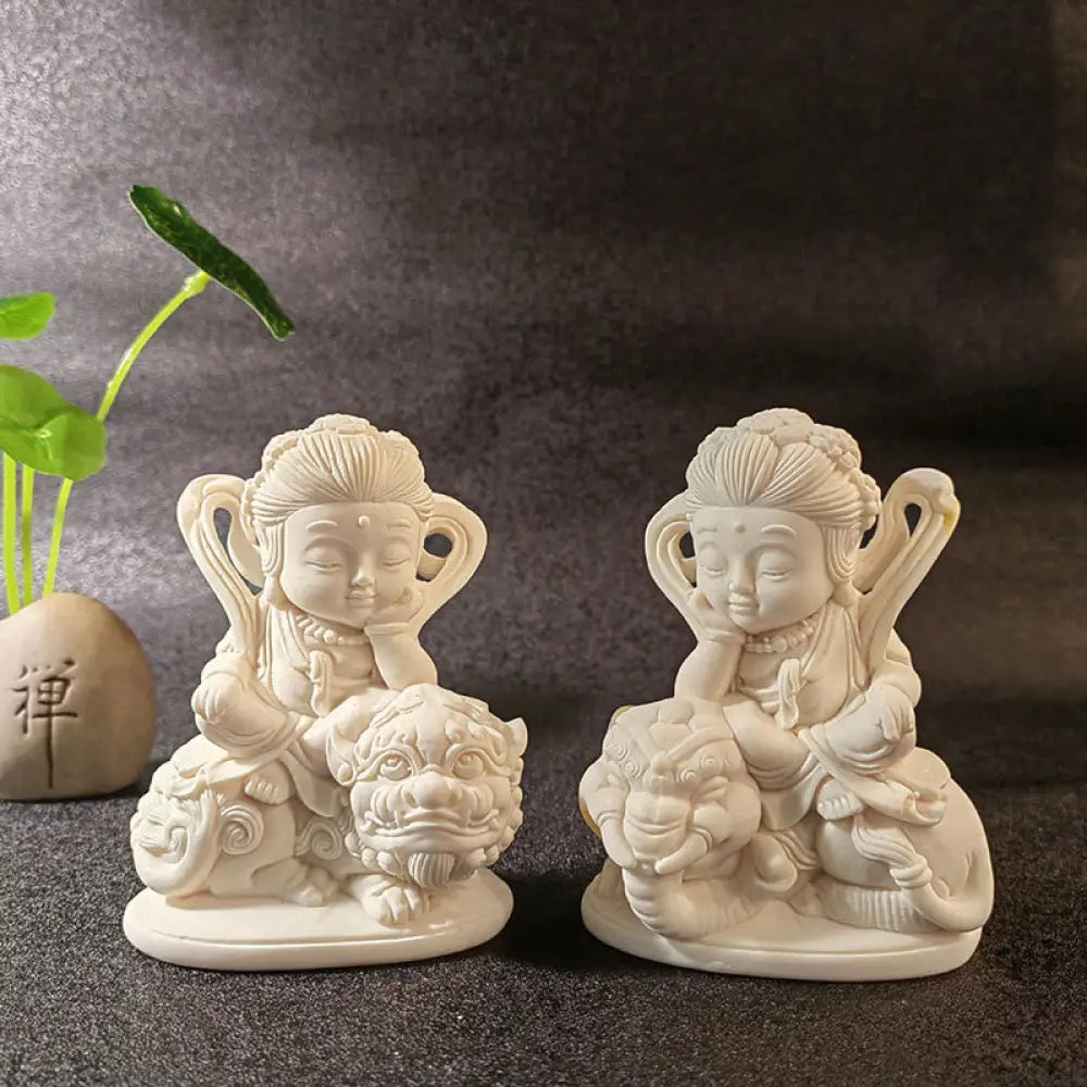 BWOOOH handcrafted Kwan Yin statue - Mini Ivory Fruit Tathagata Buddha L