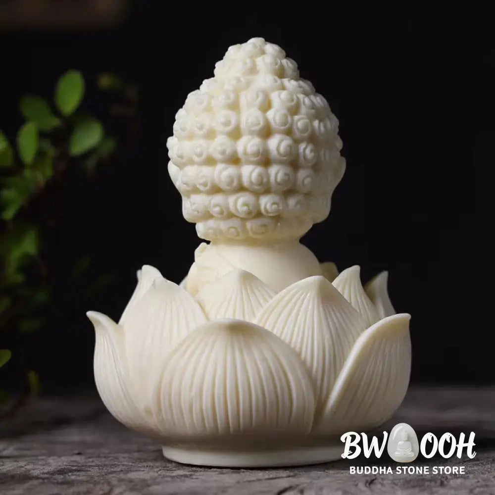 BWOOOH handcrafted Kwan Yin statue - Mini Ivory Fruit Tathagata Buddha L