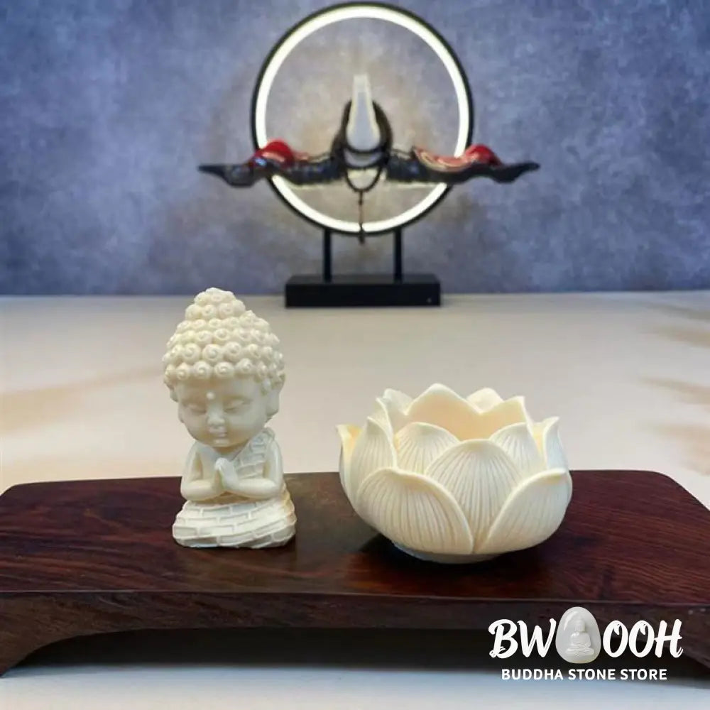 BWOOOH handcrafted Kwan Yin statue - Mini Ivory Fruit Tathagata Buddha L