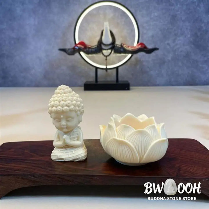 BWOOOH handcrafted Kwan Yin statue - Mini Ivory Fruit Tathagata Buddha L