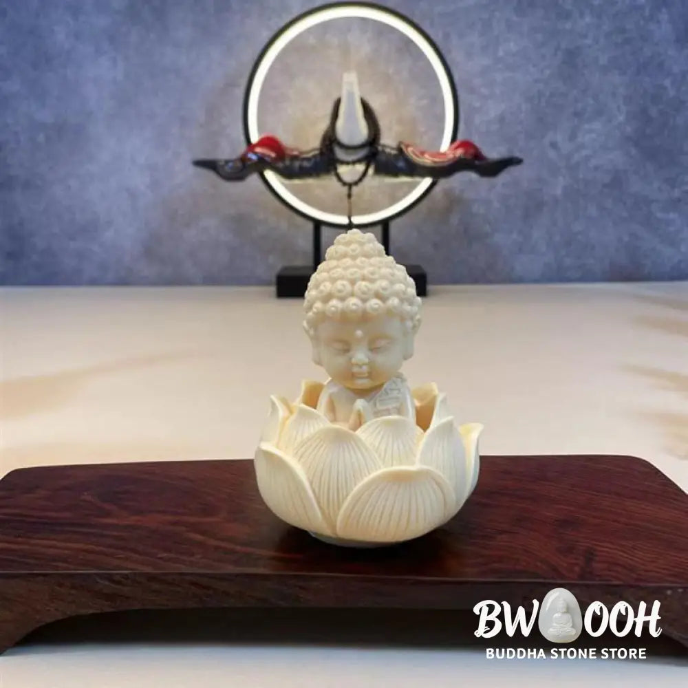 BWOOOH handcrafted Kwan Yin statue - Mini Ivory Fruit Tathagata Buddha L