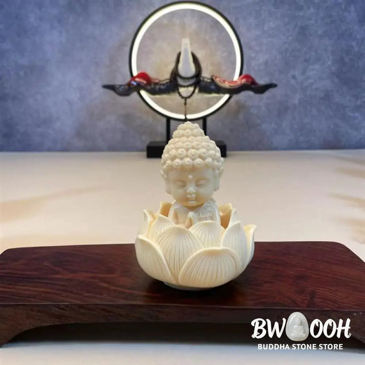 BWOOOH handcrafted Kwan Yin statue - Mini Ivory Fruit Tathagata Buddha L