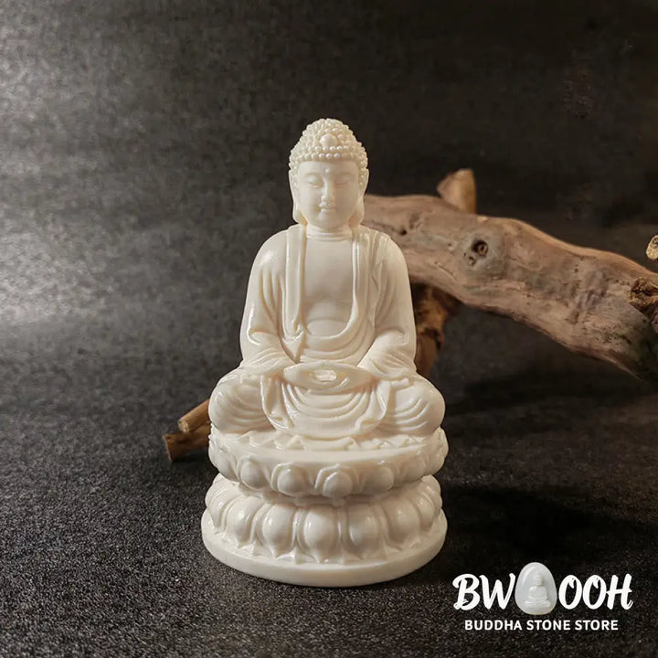 BWOOOH handcrafted Kwan Yin statue - Mini Ivory Fruit Tathagata Buddha L