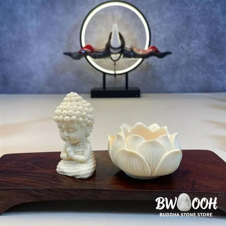 BWOOOH handcrafted Kwan Yin statue - Mini Ivory Fruit Tathagata Buddha L
