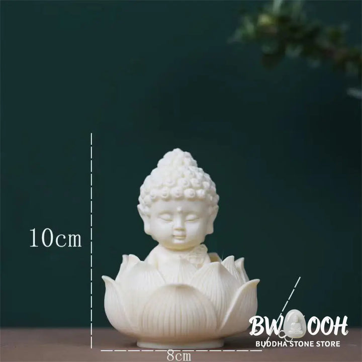 BWOOOH handcrafted Kwan Yin statue - Mini Ivory Fruit Tathagata Buddha L