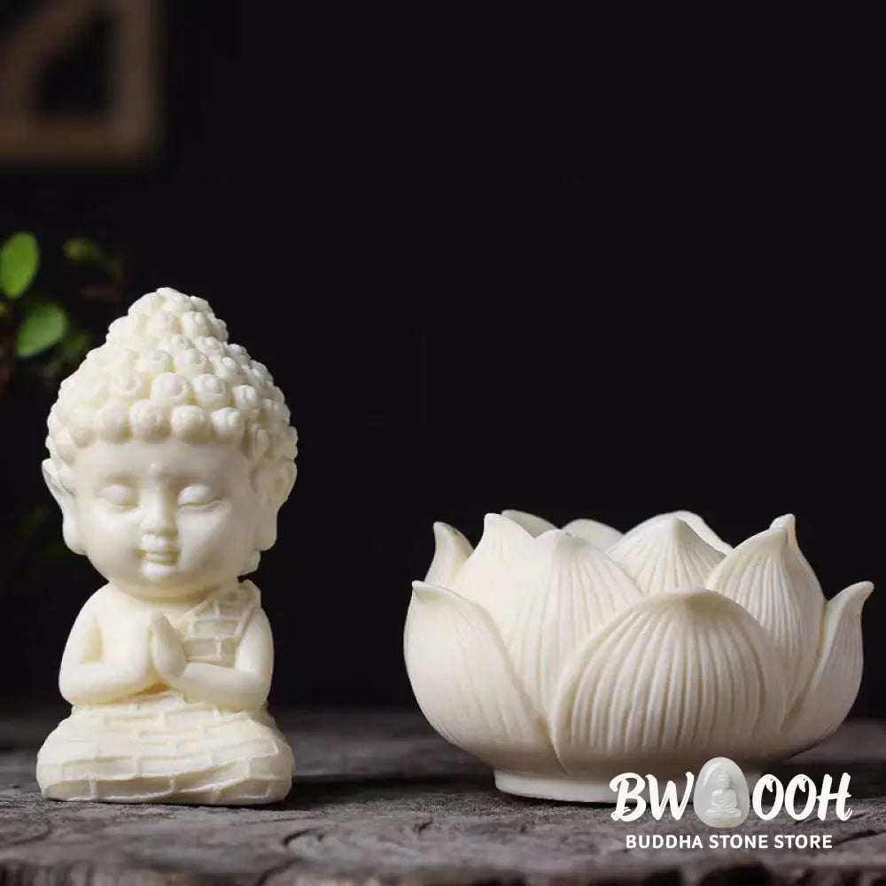 BWOOOH handcrafted Kwan Yin statue - Mini Ivory Fruit Tathagata Buddha L