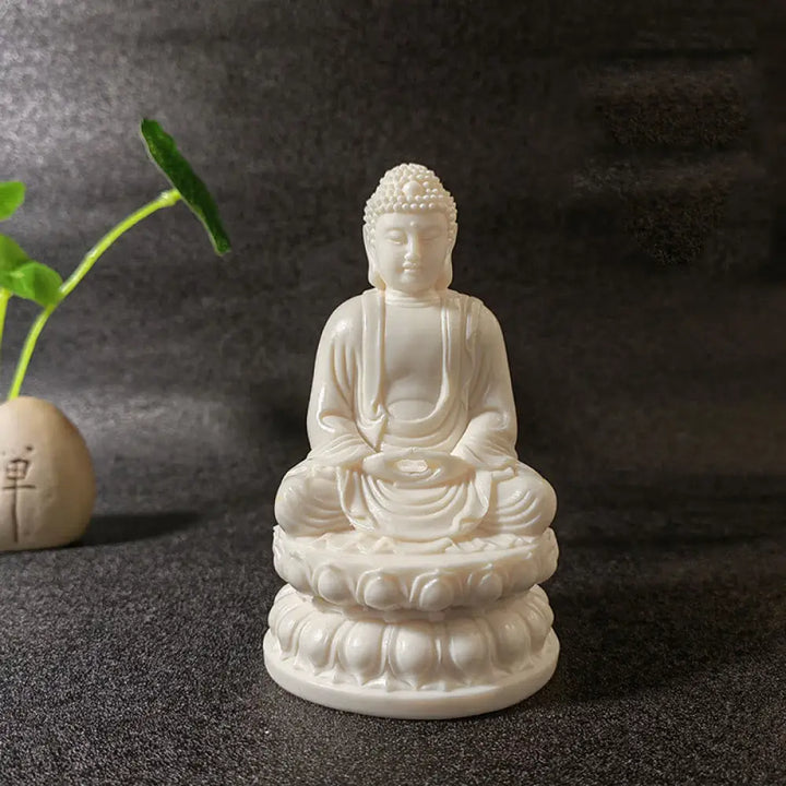 BWOOOH handcrafted Kwan Yin statue - Mini Ivory Fruit Tathagata Buddha L