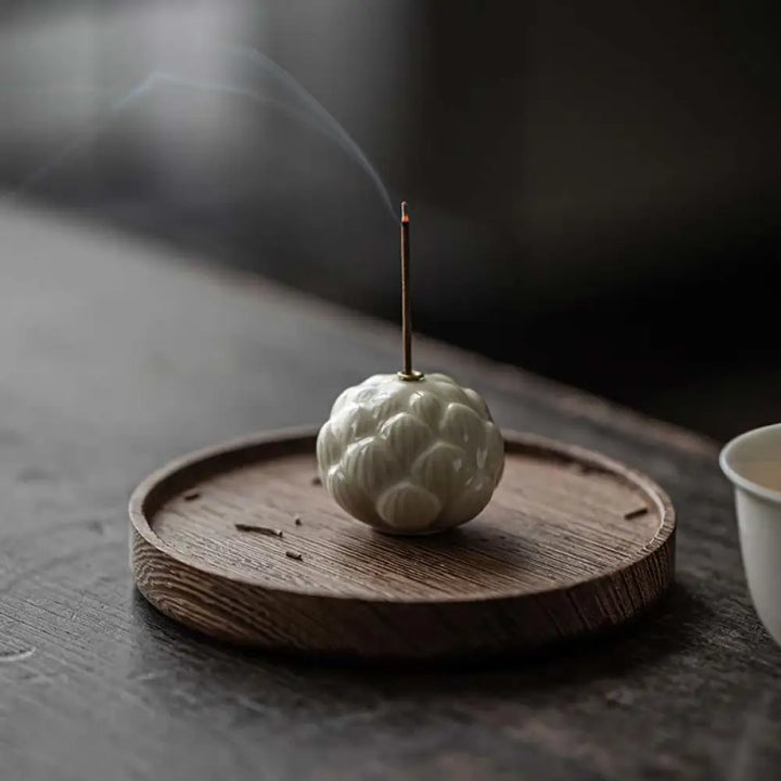 BWOOOH ceramic incense burner - Mini Lotus Flower Meditation Cerami