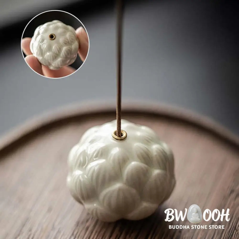 BWOOOH ceramic incense burner - Mini Lotus Flower Meditation Cerami