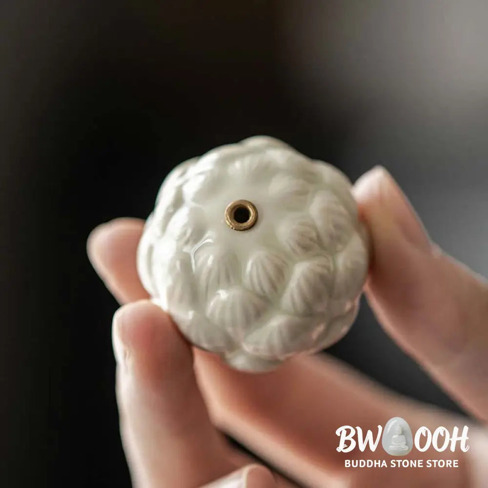 BWOOOH ceramic incense burner - Mini Lotus Flower Meditation Cerami