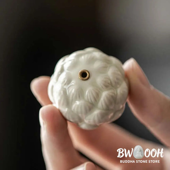 BWOOOH ceramic incense burner - Mini Lotus Flower Meditation Cerami