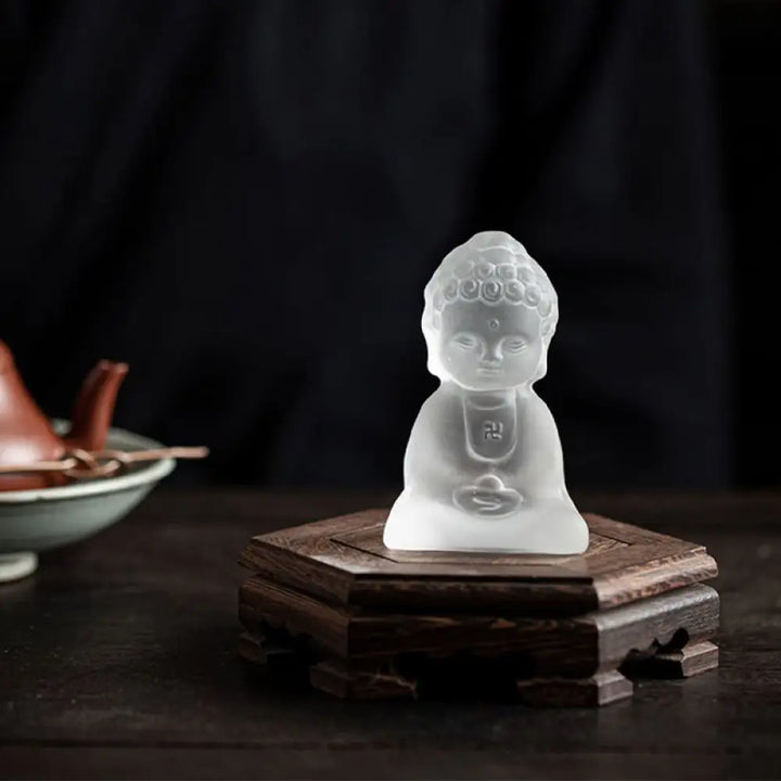 BWOOOH handcrafted Buddha statue - Mini Tathagata Buddha Liuli Serenit