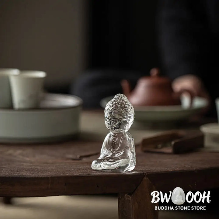 BWOOOH handcrafted Buddha statue - Mini Tathagata Buddha Liuli Serenit