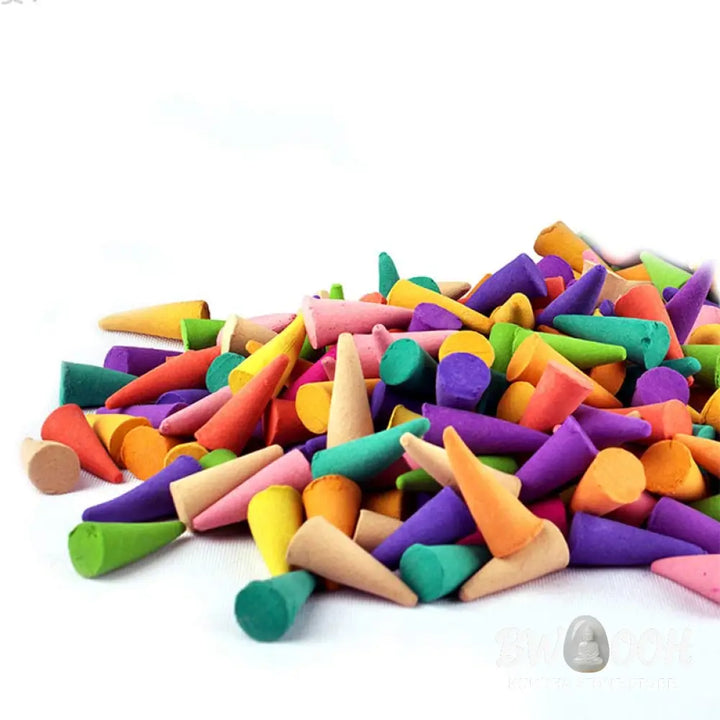 BWOOOH Mixed Scented Tower Incense Cones - 76 cones per pack (Random mix scents) - Incense
