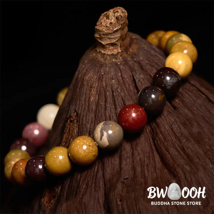 Buddha Stones Mookaite Emotional Growth Bracelet - BWOOOH - Mookaite(Wrist Circumference: 14-16cm) - Bracelet