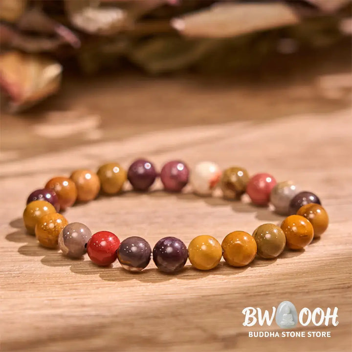 Buddha Stones Mookaite Emotional Growth Bracelet - BWOOOH - Mookaite(Wrist Circumference: 14-16cm) - Bracelet