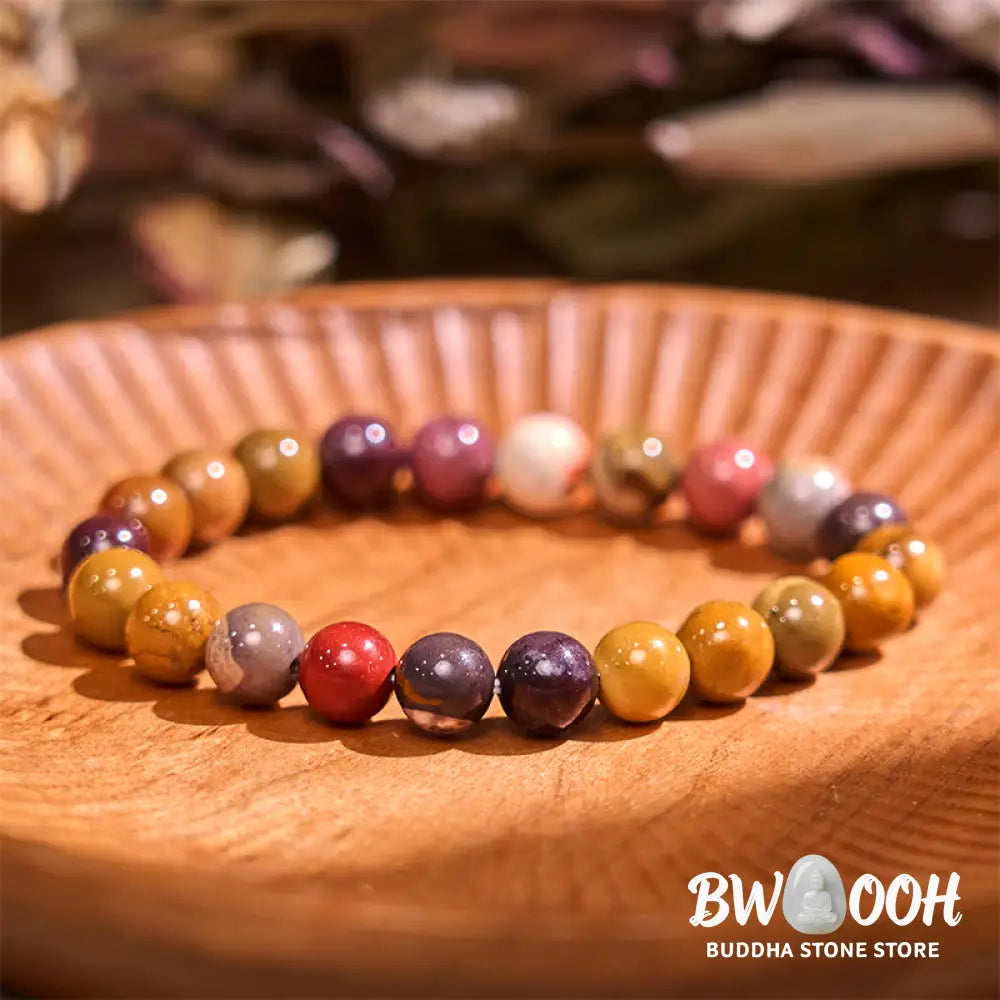 Buddha Stones Mookaite Emotional Growth Bracelet - BWOOOH - Mookaite(Wrist Circumference: 14-16cm) - Bracelet