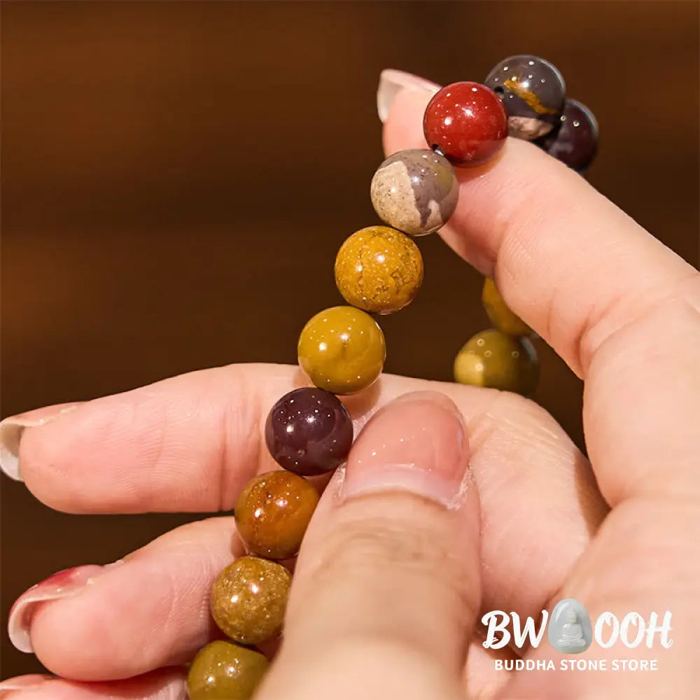 Buddha Stones Mookaite Emotional Growth Bracelet - BWOOOH - Mookaite(Wrist Circumference: 14-16cm) - Bracelet