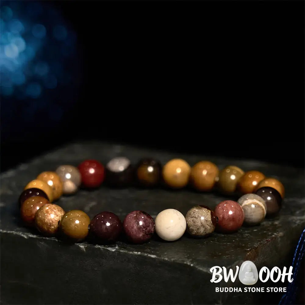 Buddha Stones Mookaite Emotional Growth Bracelet - BWOOOH - Mookaite(Wrist Circumference: 14-16cm) - Bracelet
