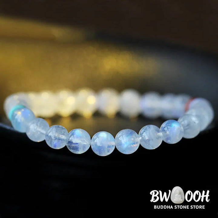 BWOOOH Moonstone Calm Healing Positive Bracelet | natural stone spiritual bracelet for healing and mindful living