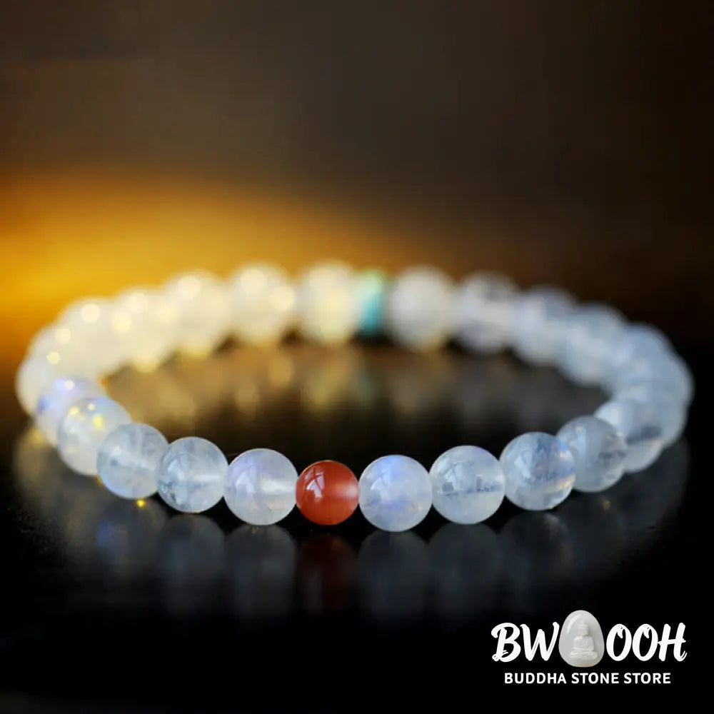 BWOOOH Moonstone Calm Healing Positive Bracelet | natural stone spiritual bracelet for healing and mindful living