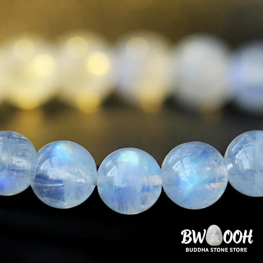 BWOOOH Moonstone Calm Healing Positive Bracelet | natural stone spiritual bracelet for healing and mindful living