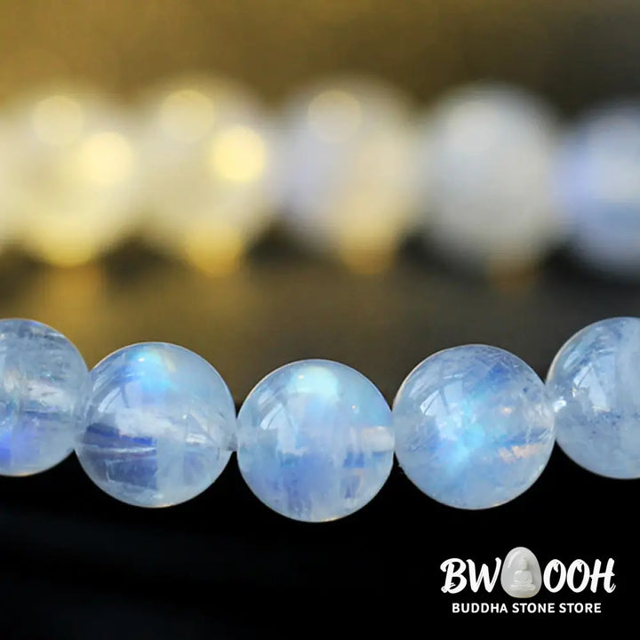 BWOOOH Moonstone Calm Healing Positive Bracelet | natural stone spiritual bracelet for healing and mindful living