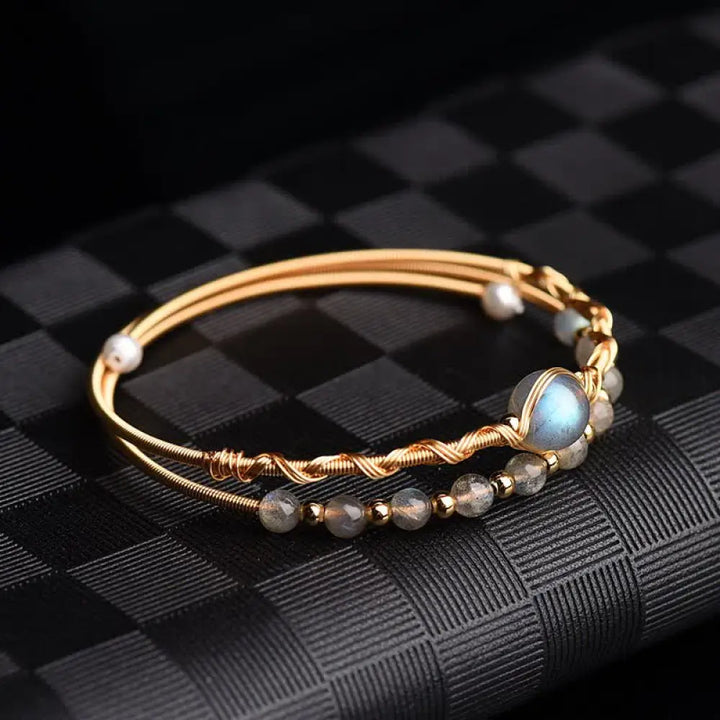 BWOOOH Moonstone Healing Love Bracelet Bangle - BWOOOH - Moonstone(Love♥Calm) - Bracelet Bangle