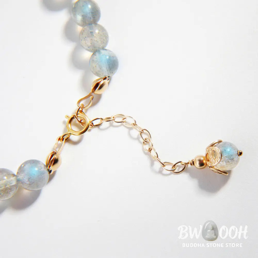 BWOOOH Moonstone Strawberry Quartz PiXiu Healing Bracelet | natural stone spiritual bracelet for healing and mindful living