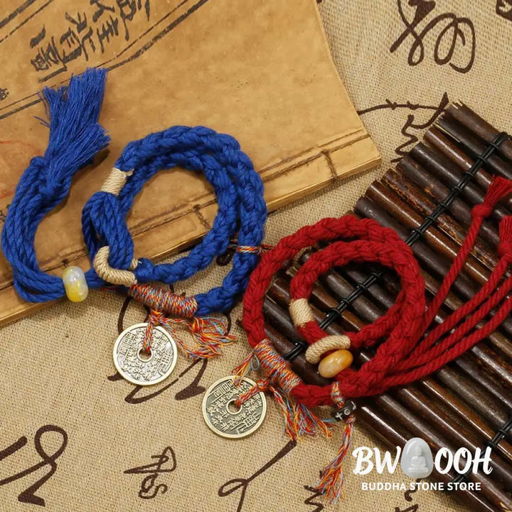 Buddha Stones Mountain Ghosts Spend Money Ward Off Evil Spirits Handmade Bracelet - BWOOOH - Bracelet