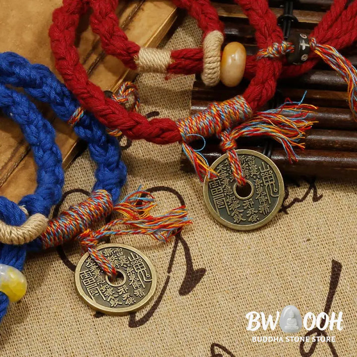Buddha Stones Mountain Ghosts Spend Money Ward Off Evil Spirits Handmade Bracelet - BWOOOH - Bracelet