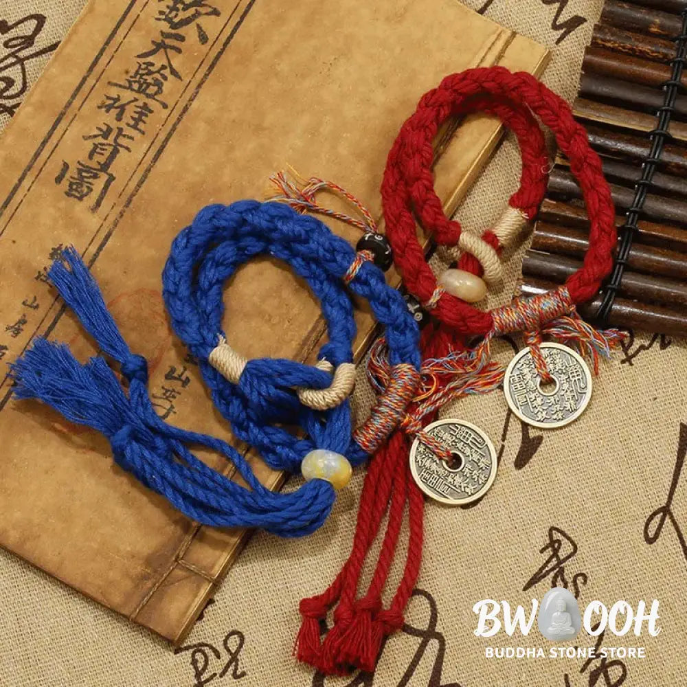 Buddha Stones Mountain Ghosts Spend Money Ward Off Evil Spirits Handmade Bracelet - BWOOOH - Bracelet