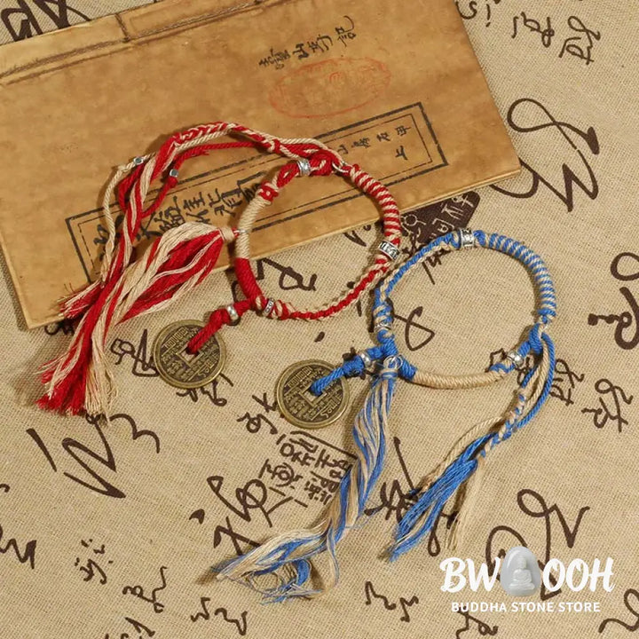 Buddha Stones Mountain Ghosts Spend Money Wealth Prosperity Handmade Braided Bracelet - BWOOOH - Bracelet