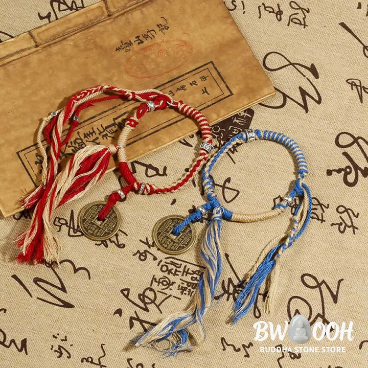 Buddha Stones Mountain Ghosts Spend Money Wealth Prosperity Handmade Braided Bracelet - BWOOOH - Bracelet