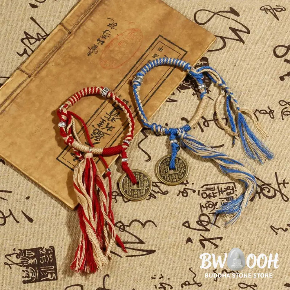 Buddha Stones Mountain Ghosts Spend Money Wealth Prosperity Handmade Braided Bracelet - BWOOOH - Bracelet