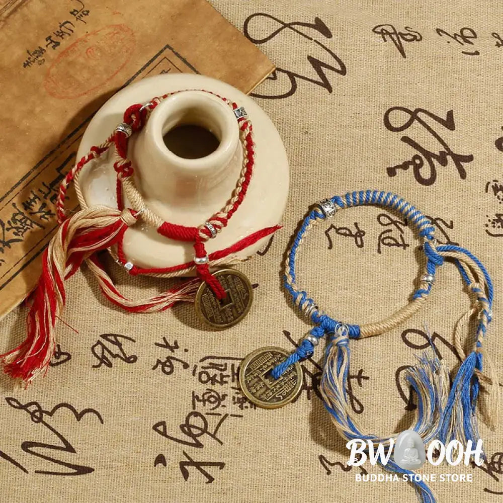 Buddha Stones Mountain Ghosts Spend Money Wealth Prosperity Handmade Braided Bracelet - BWOOOH - Bracelet
