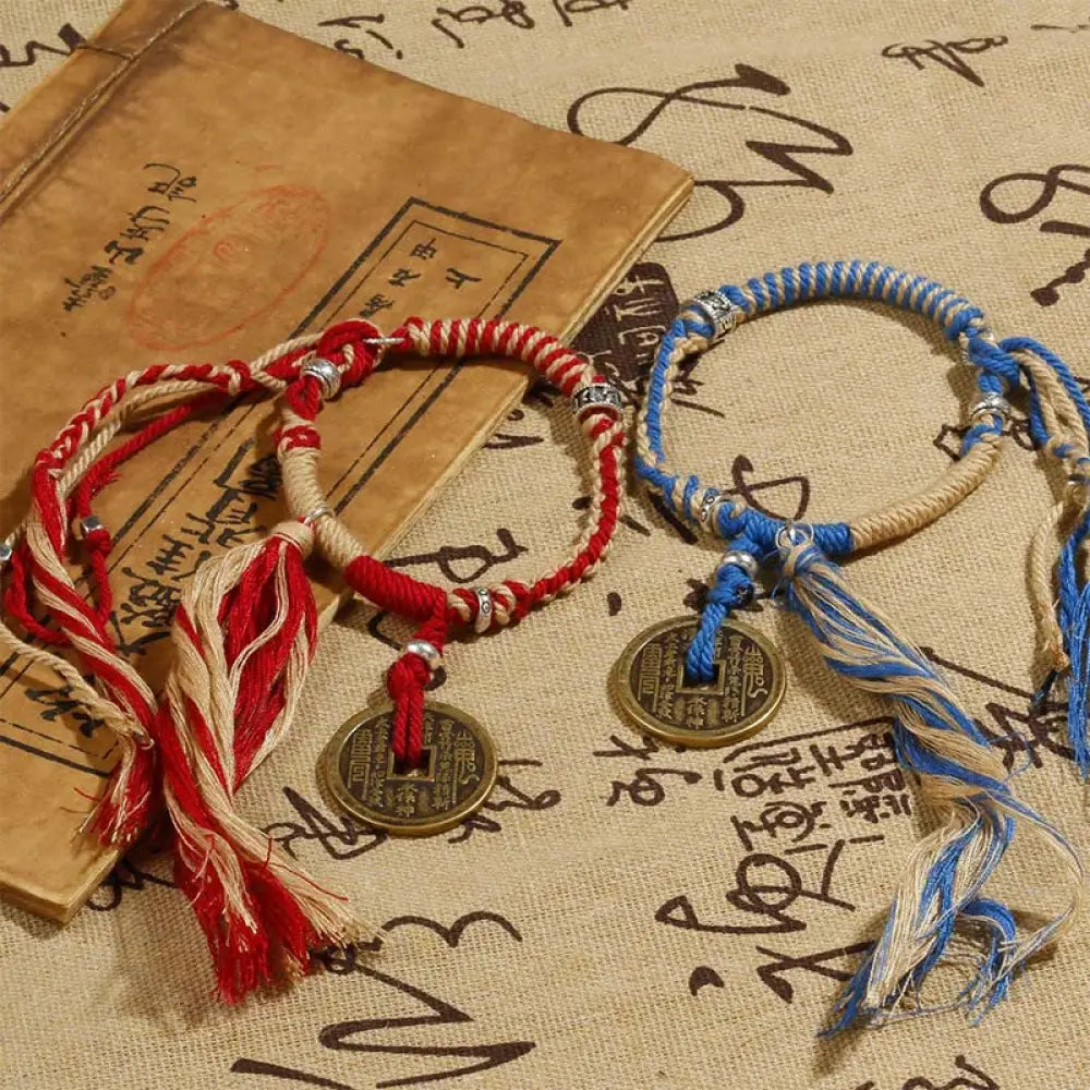 BWOOOH Mountain Ghosts Spend Money Wealth Prosperity Handmade Braided Bracelet - BWOOOH - Bracelet
