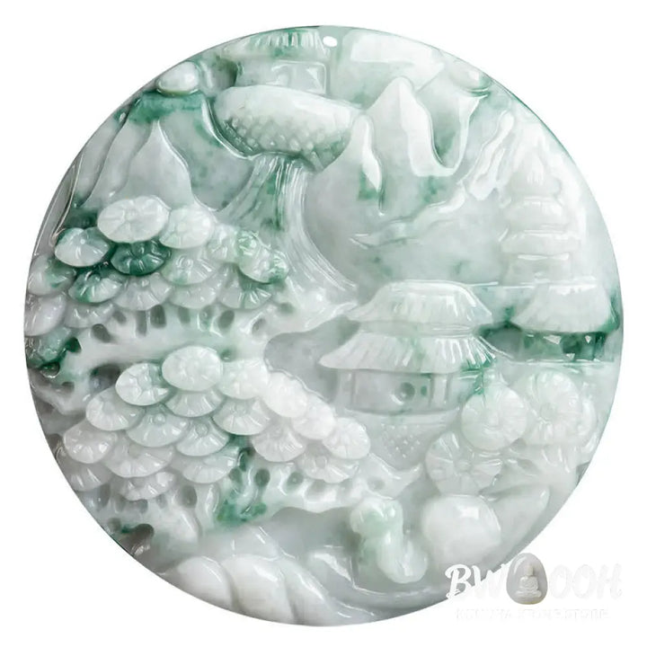 Buddha Stones Mountain Landscape Jade Abundance String Necklace - BWOOOH - Jade(Prosperity♥Abundance) - Necklaces &amp;