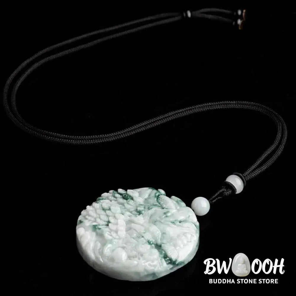 Buddha Stones Mountain Landscape Jade Abundance String Necklace - BWOOOH - Jade(Prosperity♥Abundance) - Necklaces &amp;