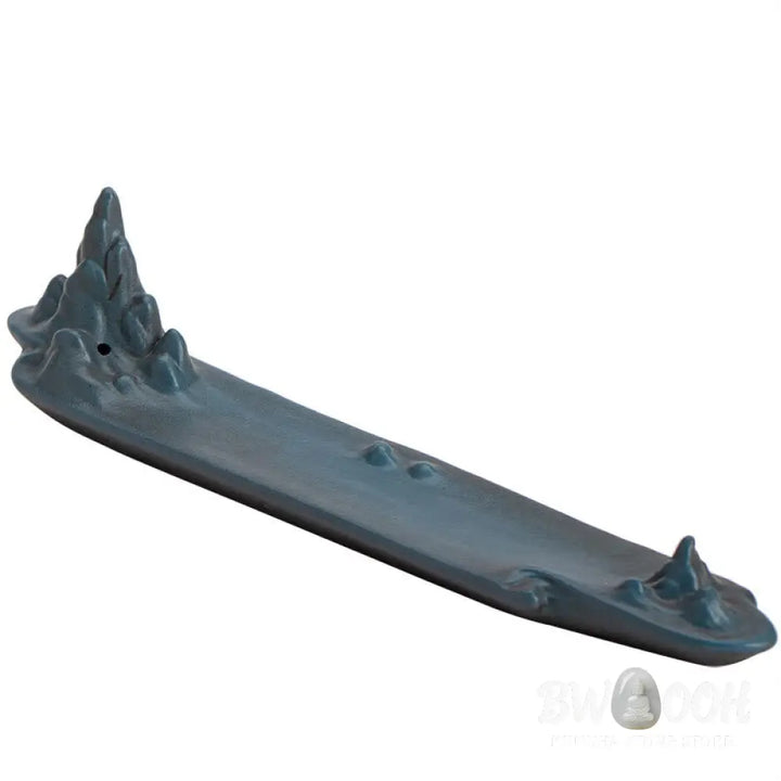 BWOOOH ceramic incense burner - Mountains Boat Design Spiritual Hea