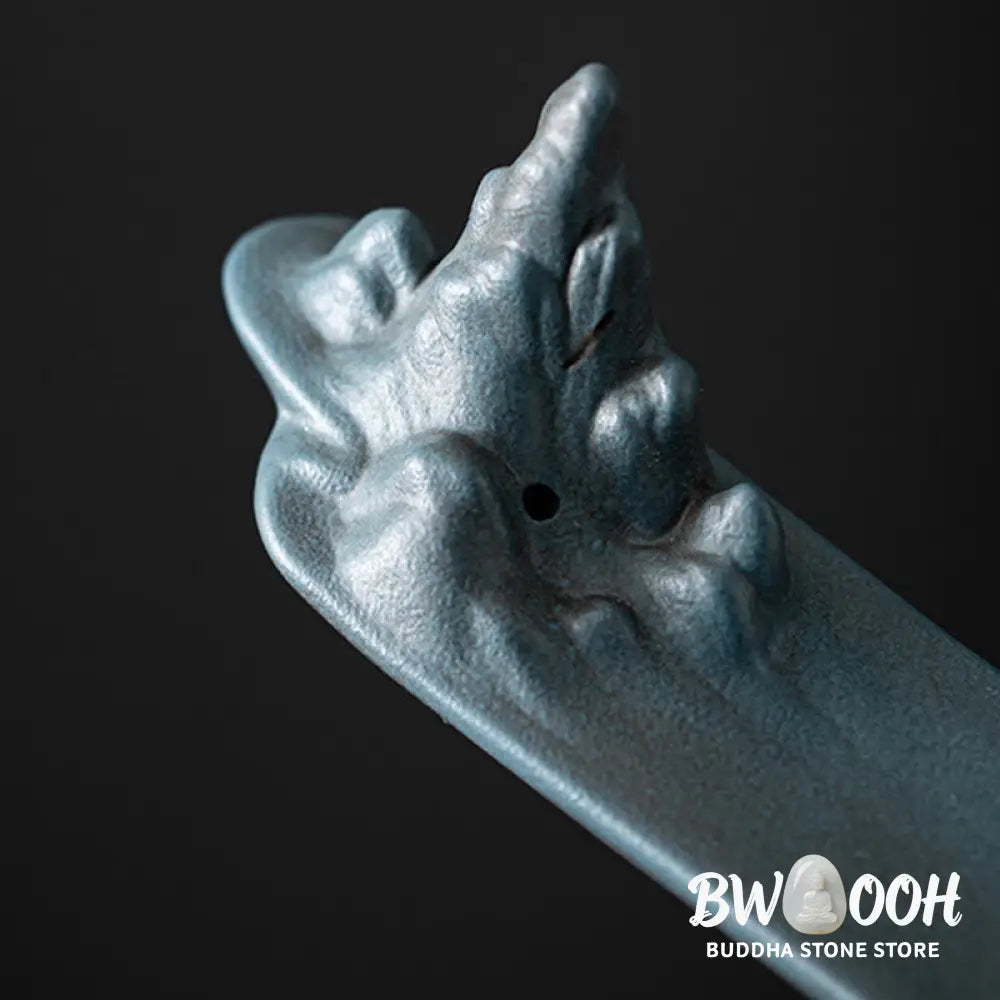 BWOOOH ceramic incense burner - Mountains Boat Design Spiritual Hea