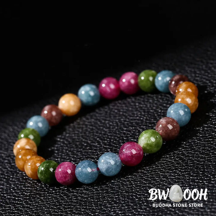 Buddha Stones Multicolor Tourmaline Positive Bracelet - BWOOOH - Bracelet