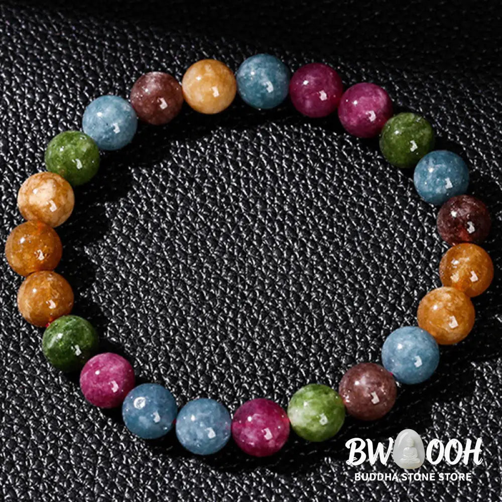 Buddha Stones Multicolor Tourmaline Positive Bracelet - BWOOOH - Bracelet