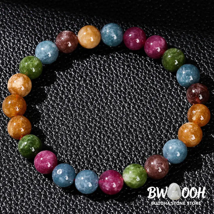 Buddha Stones Multicolor Tourmaline Positive Bracelet - BWOOOH - Bracelet