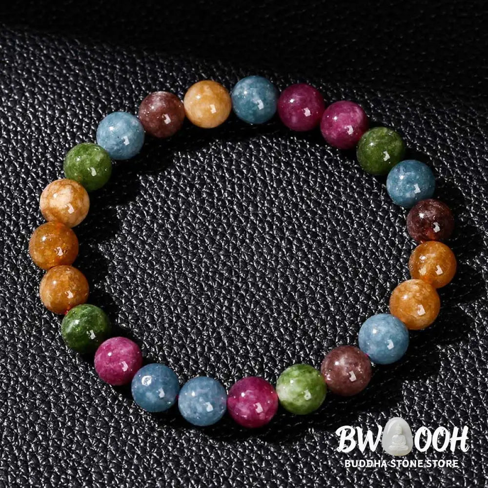 Buddha Stones Multicolor Tourmaline Positive Bracelet - BWOOOH - Bracelet