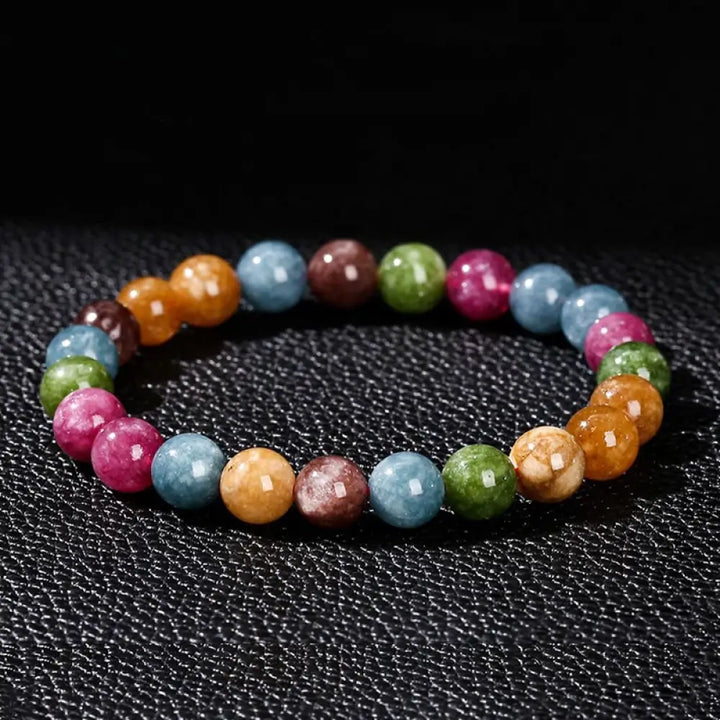 BWOOOH Multicolor Tourmaline Positive Bracelet - BWOOOH - Tourmaline(Wrist Circumference: 14-16cm) / 6mm