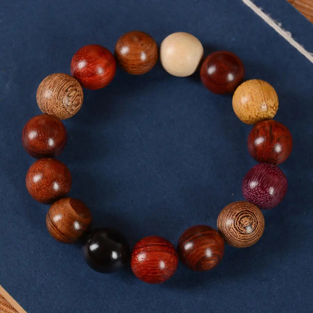 BWOOOH Multicolored Sandalwood Protection Healing Bracelet - BWOOOH - 15mm*15 Beads - Bracelet